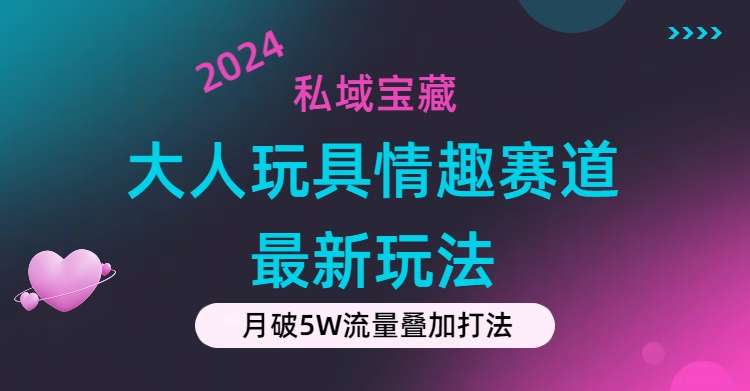 （11541期）私域宝藏：大人玩具情趣赛道合规新玩法，零投入，私域超高流量成单率高-理想项目库