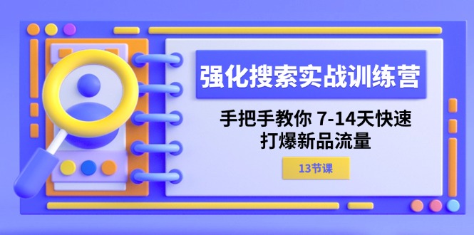 （11557期）强化 搜索实战训练营，手把手教你 7-14天快速-打爆新品流量（13节课）-理想项目库