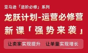 亚马逊进阶必修系列,龙跃计划-运营必修营新课,让卖家实现提升 让单量实现增长-理想项目库