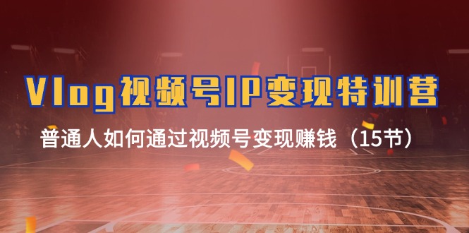 （11654期）Vlog 视频号IP变现特训营，普通人如何通过视频号变现赚钱（15节）-理想项目库