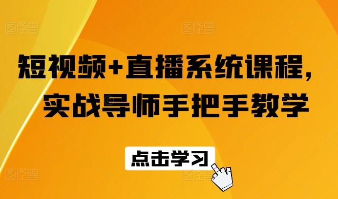 短视频+直播系统课程，实战导师手把手教学-理想项目库