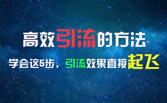 （11776期）高效引流的方法，可以帮助你日引300+创业粉，一年轻松收入30万，比打工强-理想项目库
