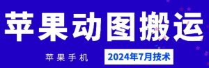 2024年7月苹果手机动图搬运技术-理想项目库