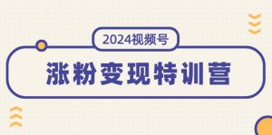 (11779期)2024视频号-涨粉变现特训营:一站式打造稳定视频号涨粉变现模式(10节)-理想项目库