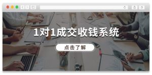 1对1成交收钱系统,全网130万粉丝,十年专注于引流和成交!-理想项目库