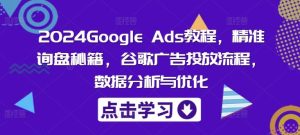 2024Google Ads教程,精准询盘秘籍,谷歌广告投放流程,数据分析与优化-理想项目库