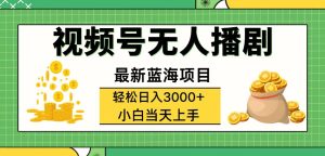 (12128期)视频号无人播剧,轻松日入3000+,最新蓝海项目,拉爆流量收益,多种变…-理想项目库