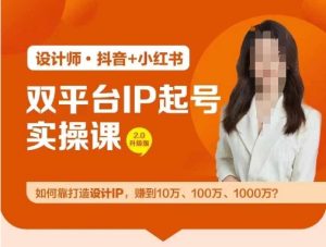 双平台IP起号实操营,教你如何靠打造设计IP,赚到10万、100万、1000万?-理想项目库