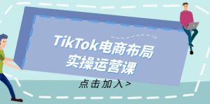 (12156期)TikTok电商布局实操运营课:从新手到精通,成为TikTok带货运营高手-理想项目库