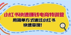 小红书快速赚钱电商特训营：用简单方式通过小红书快速变现！（55节）-理想项目库