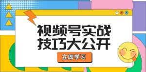 视频号实战技巧大公开:选题拍摄、运营推广、直播带货一站式学习-理想项目库