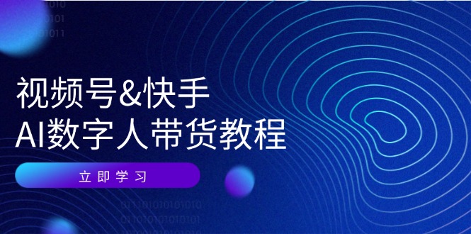 （12470期）视频号&快手-AI数字人带货教程：认知、技术、运营、拓展与资源变现-理想项目库