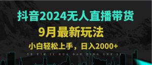 9月抖音无人直播带货新玩法,不违规,三天起号,轻松日躺赚1000+-理想项目库