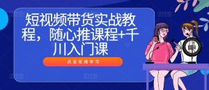 短视频带货实战教程,随心推课程+千川入门课-理想项目库