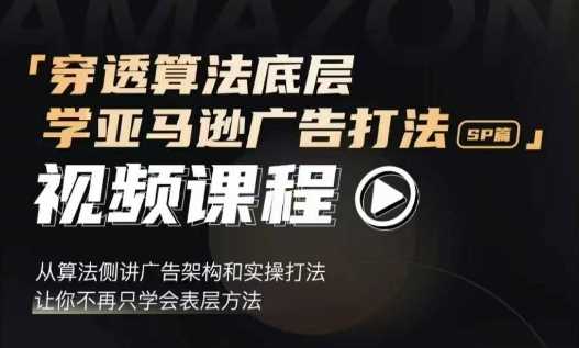 穿透算法底层，学亚马逊广告打法SP篇，从算法侧讲广告架构和实操打法，让你不再只学会表层方法-理想项目库