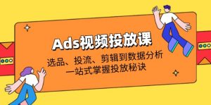 Ads视频投放课全解析:选品、投流、剪辑到数据分析,一站式掌握投放秘诀-理想项目库