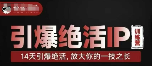 引爆绝活IP训练营，14天引爆绝活，放大你的一技之长-理想项目库