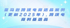 亚马逊跨境电商选品案例(更新2025年4月),跨境电商利基选品-理想项目库
