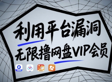 利用平台漏洞，无限撸网盘VIP会员，用户亲测有效!【漏洞原理+操作演示】-理想项目库