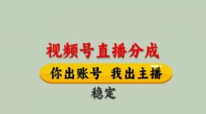 视频号直播分成，全程托管招募，单月轻松变现8k【揭秘】-理想项目库