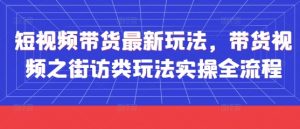 短视频带货最新玩法,带货视频之街访类玩法实操全流程-理想项目库