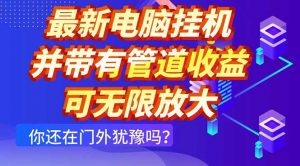 最新电脑挂机单机每天收益300+ 并带有团队管道收益 可无限放大-理想项目库