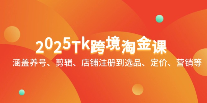 2025Tk跨境淘金课：涵盖养号、剪辑、店铺注册到选品、定价、营销等-理想项目库