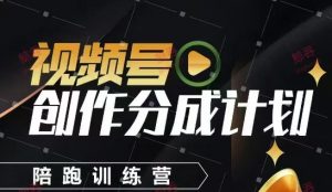 视频号创作分成计划陪跑训练营，手把手教会你如何制作视频，细水长流型项目-理想项目库