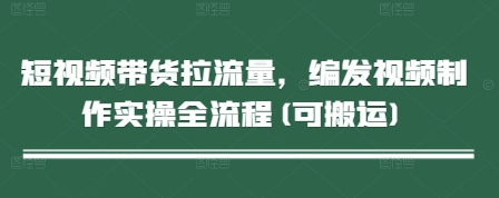 短视频带货拉流量，编发视频制作实操全流程(可搬运)-理想项目库