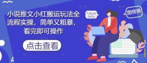 小说推文小红搬运玩法全流程实操，简单又粗暴，看完即可操作-理想项目库