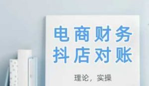 2025抖店对账，从理论到实操，学完即用-理想项目库