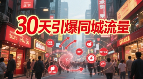30天引爆同城流量：团购篇 认知篇 流量篇 来客篇 达人篇 老板人设IP篇 投流篇-理想项目库