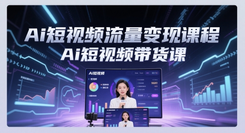 Ai短视频流量变现课程，Ai短视频带货课-理想项目库