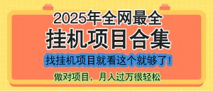 最新2025年挂机项目合集，一套课程全部讲完，找项目看这一个课程就够了！-理想项目库