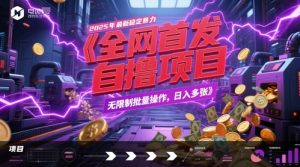 全网首发，2025年最新稳定暴力全自动自撸项目，无限制批量操作，日入多张【揭秘】-理想项目库