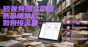 短视频图文带货，选品爆单后如何接流量-理想项目库