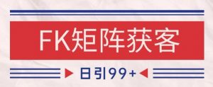 小红书某音FK赛道引流获客 自热矩阵日引200+【揭秘】-理想项目库