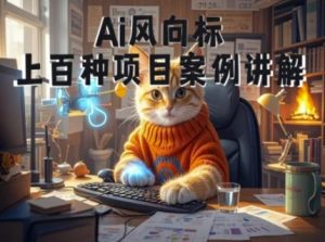Ai风向标-附100种项目案例玩法-0基础小白到大神ai视频商业应用教学-理想项目库