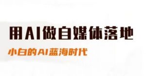 用AI做自媒体落地,适合新手快速入门与进阶,小白的AI蓝海时代-理想项目库