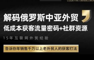 俄罗斯中亚外贸低成本获客流-理想项目库