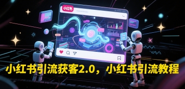 小红书引流获客2.0，小红书引流教程-理想项目库