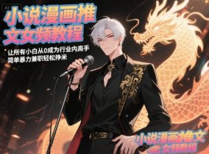 小说漫画推文女频教程，让所有小白从0成为行业内高手，简单暴力兼职轻松挣米-理想项目库