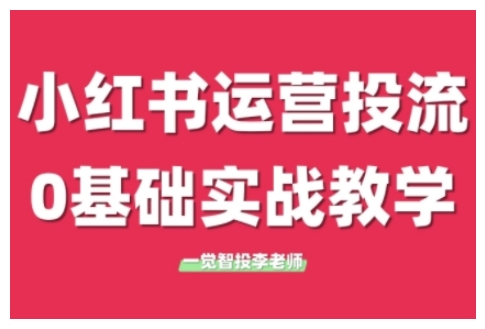 小红书运营投流，小红书广告投放从0到1的实战课，学完即可开始投放(更新)-理想项目库