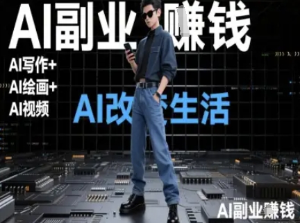 AI改变生活(Ai写作+AI绘画+Ai视频)，AI副业挣钱-理想项目库