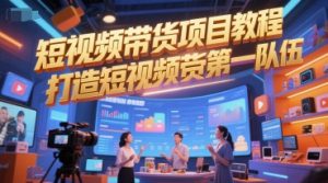 短视频带货项目教程，打造短视频带货第一队伍-理想项目库