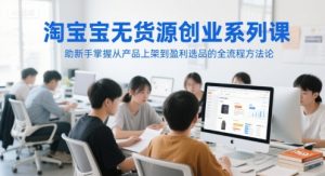 淘宝无货源创业系列课,助新手掌握从产品上架到盈利选品的全流程方法论-理想项目库