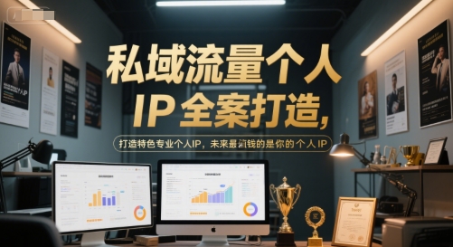 私域流量个人IP全案打造，打造特色专业个人IP，未来最值钱的是你的个人IP-理想项目库