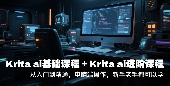 krita ai基础课程+Krita ai进阶课程，从入门到精通，电脑端操作，新手老手都可以学-理想项目库