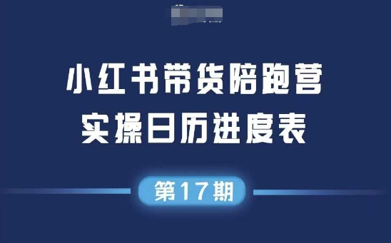 小红书第17期带货陪跑营，不囤货，无不直播，无不投流，通过选品+笔记内容+测品+笔记铺量+矩阵运营打爆款-理想项目库