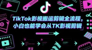 TikTok影视搬运剪辑全流程，小白也能学会从TK影视剪辑-理想项目库